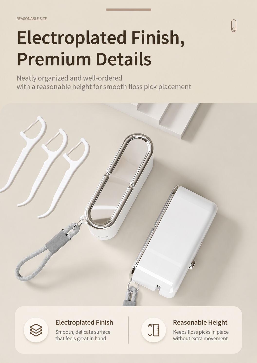 Automatic Dental Floss Pick Dispenser – 10 Floss Picks Included