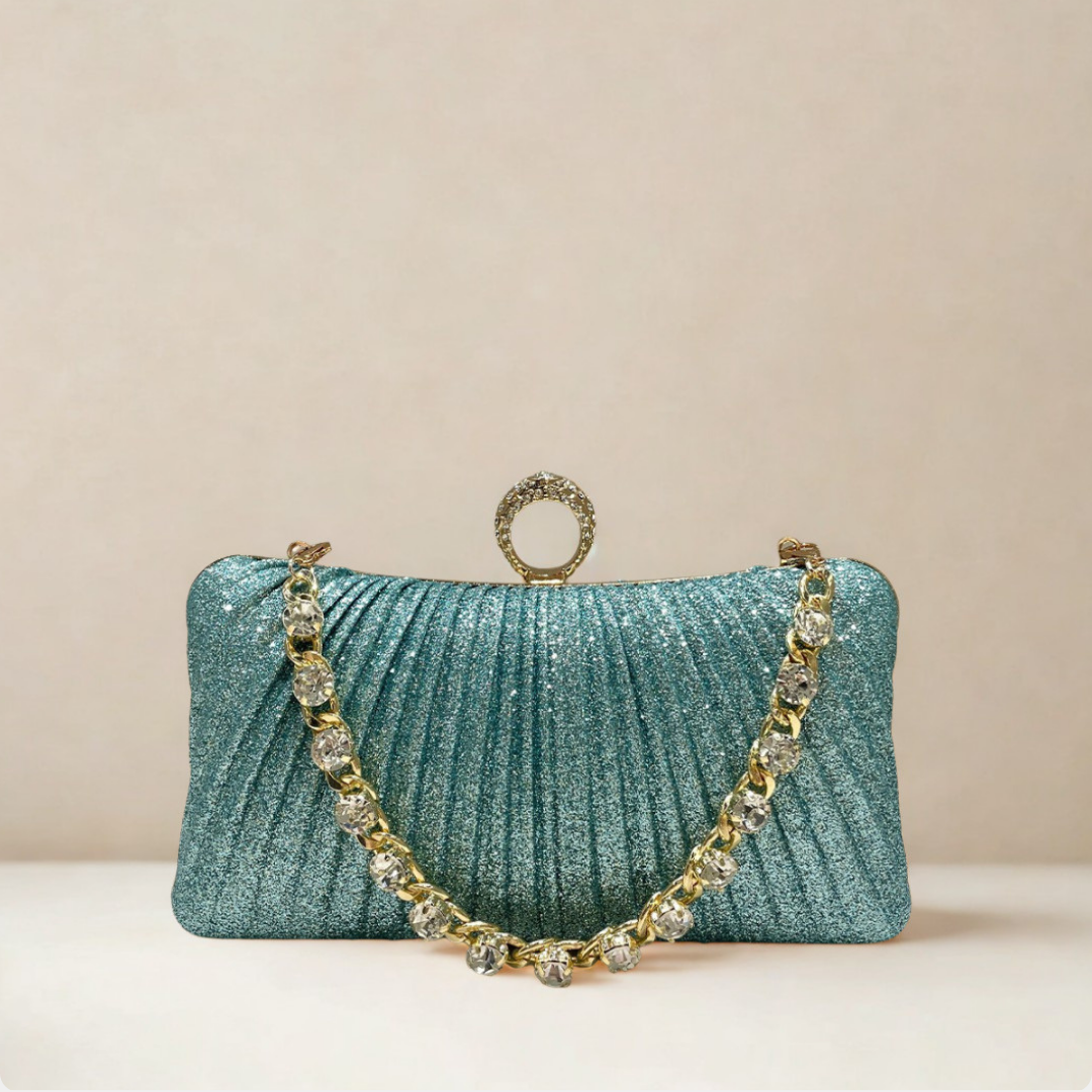 Lumière Rhinestone Clutch Bag