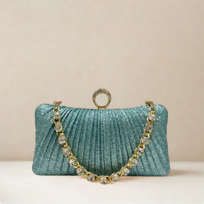 Lumière Rhinestone Clutch Bag