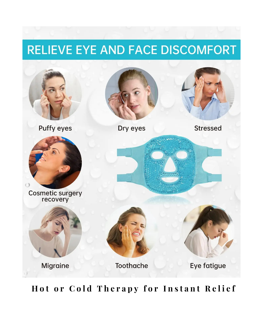 SoftShe ThermoCare Gel Mask Set (Face & Eye)