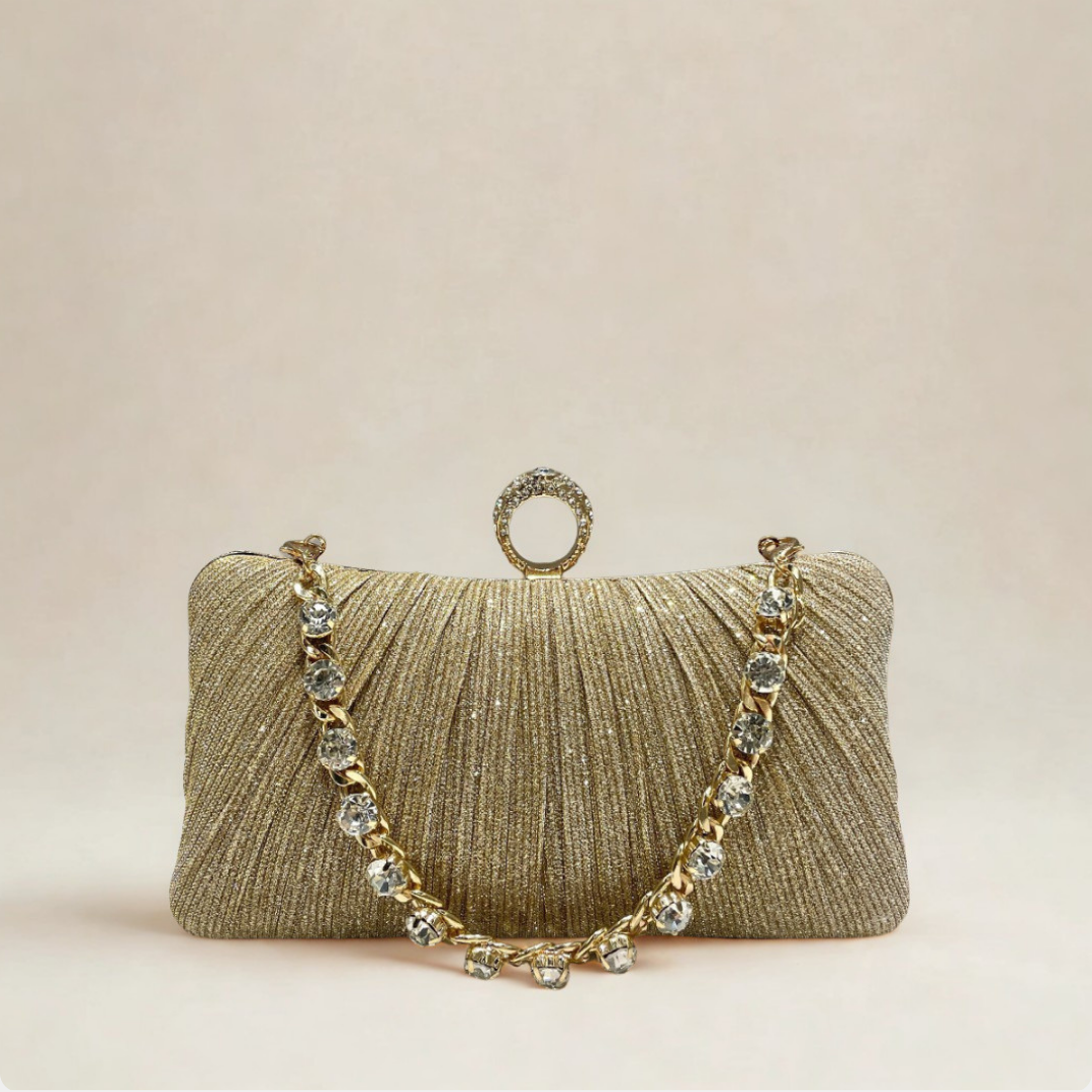 Lumière Rhinestone Clutch Bag