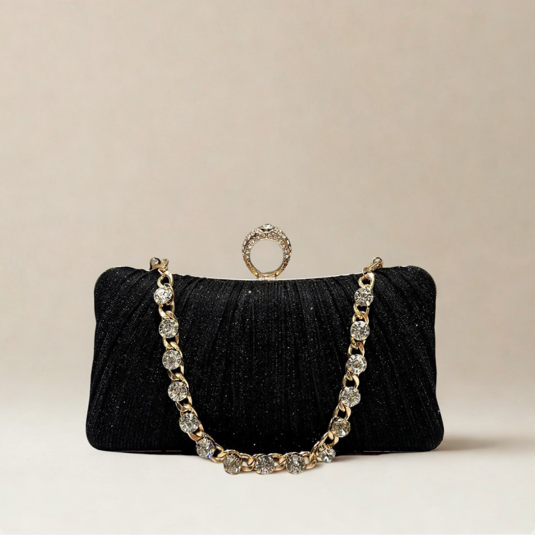 Lumière Rhinestone Clutch Bag