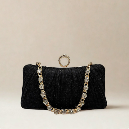 Lumière Rhinestone Clutch Bag