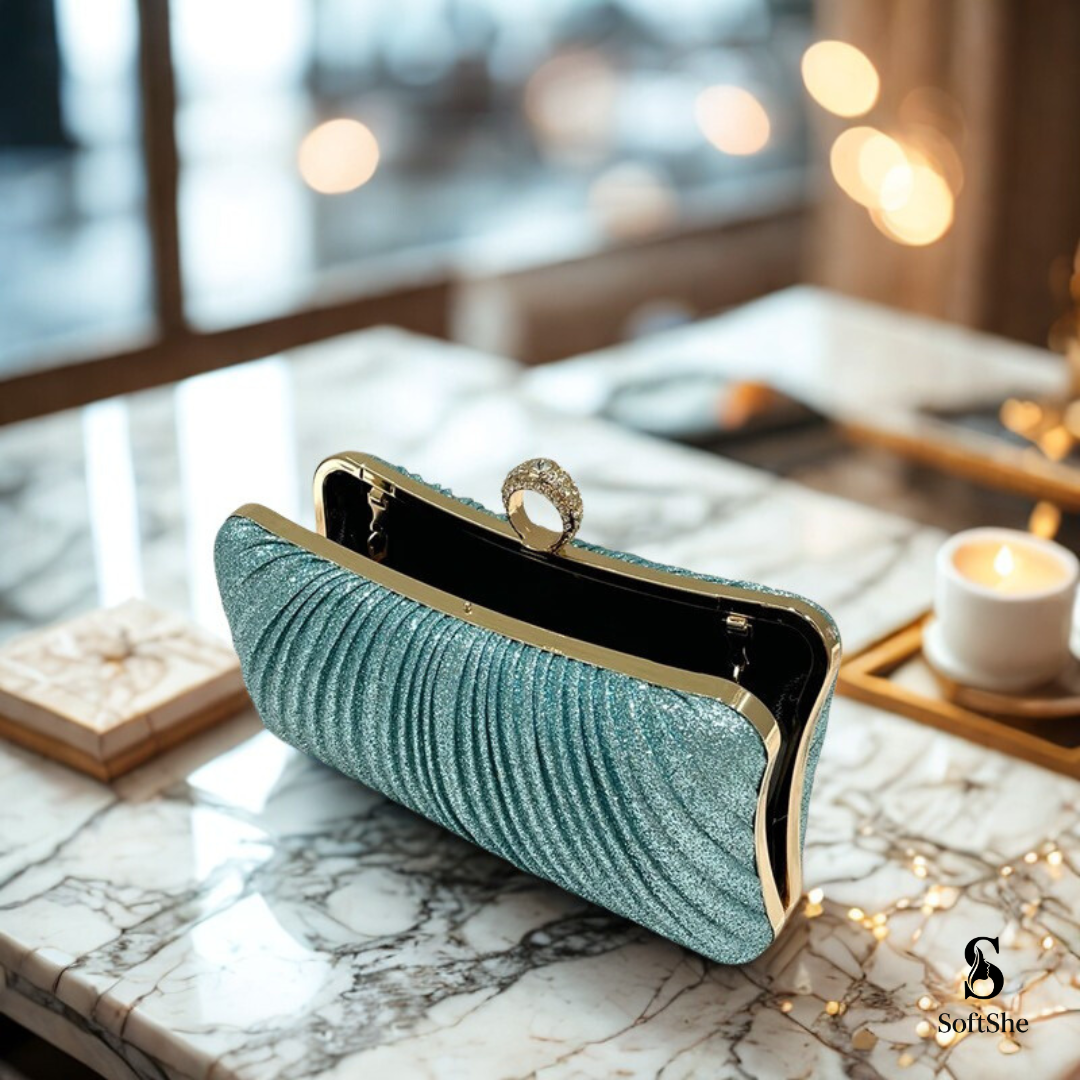 Lumière Rhinestone Clutch Bag