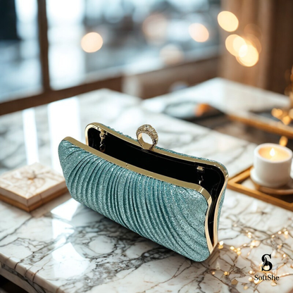 Lumière Rhinestone Clutch Bag
