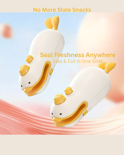 Cute Duck 2-in-1 Plastic Bag Sealer & Cutter