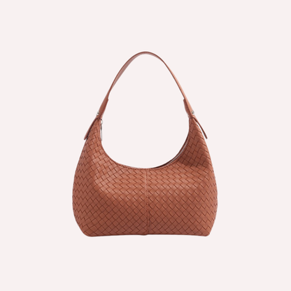 SoftShe Woven Shoulder Bag