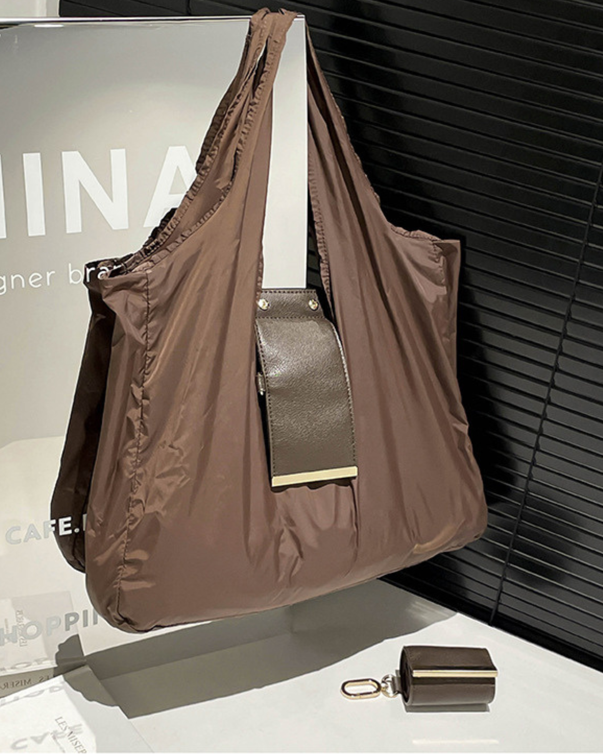 Foldable Shopping & Shoulder Tote Bag