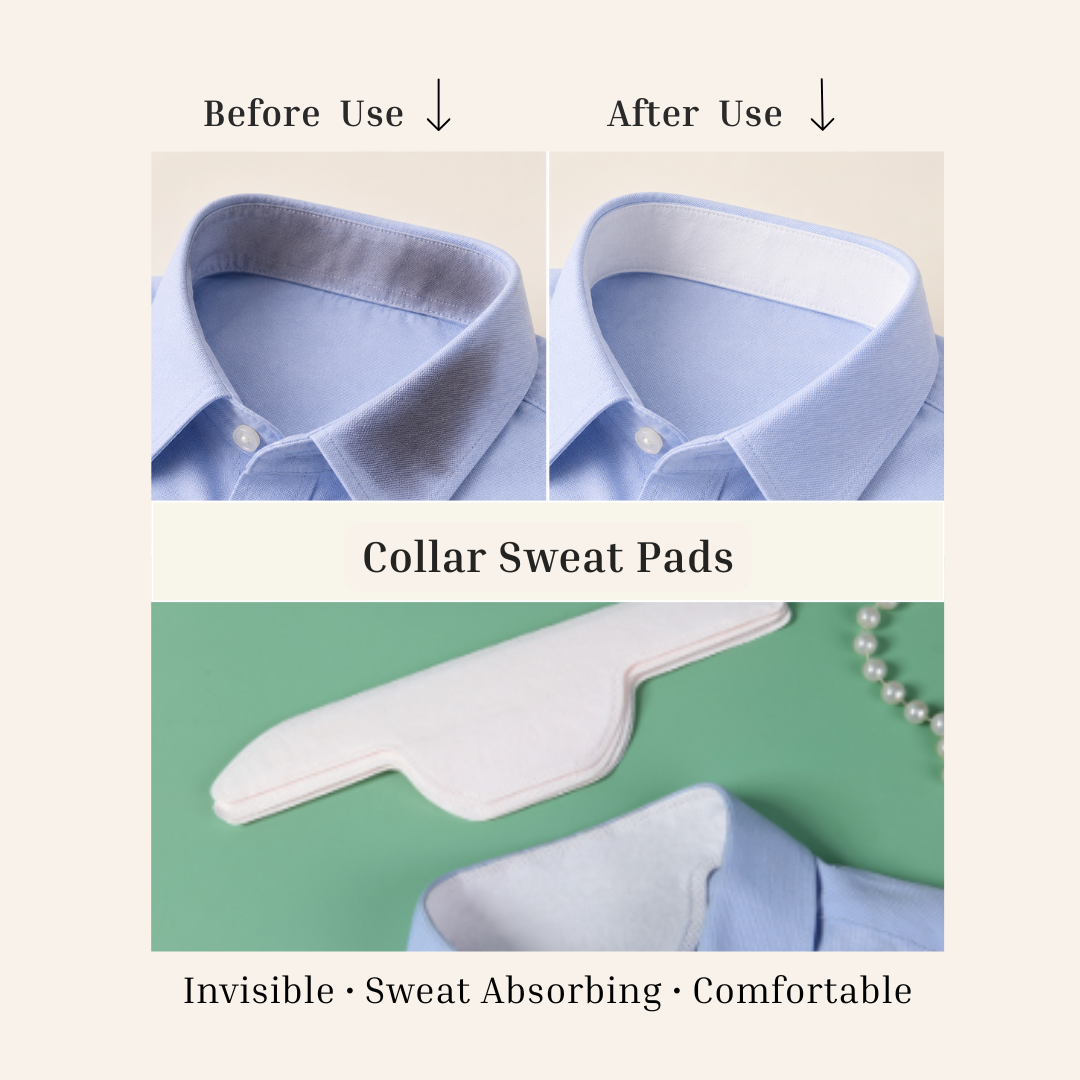 Sweat-Absorbent Pads for Underarms ( 40 PCs)  & Collars ( 20 PCs)