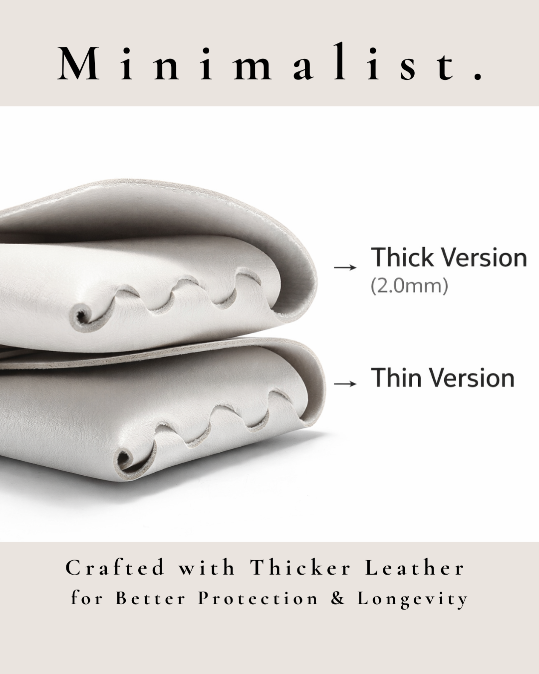 Premium Minimal Leather Glasses Case