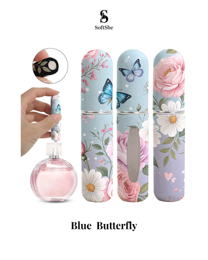 Cute & Elegant Mini Perfume Atomizer Floral Trio – 3 Pieces (5ml Each)