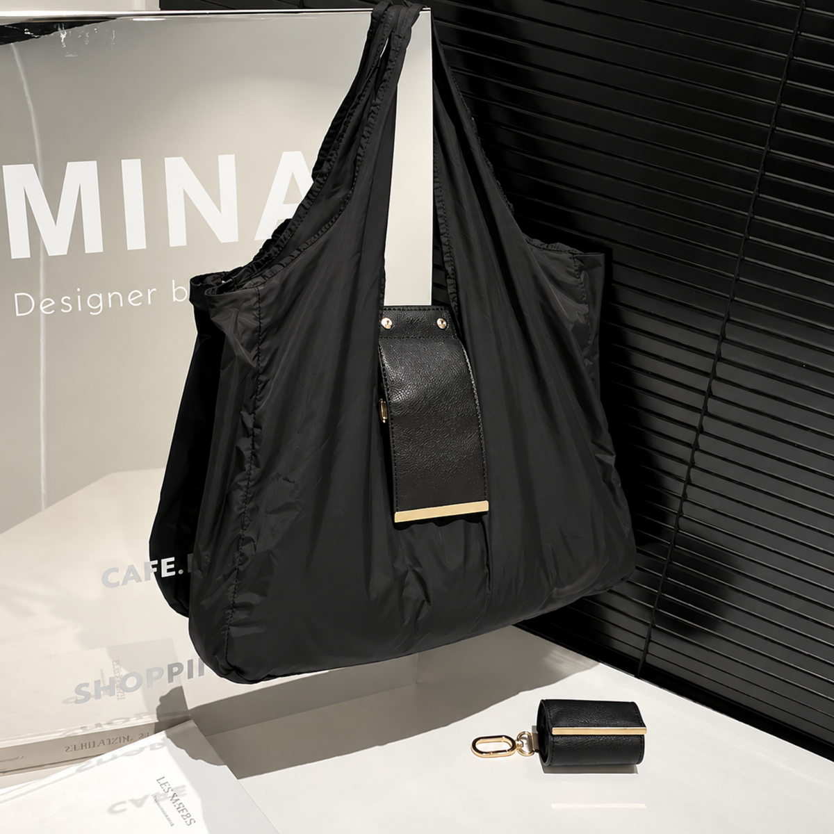 Foldable Shopping & Shoulder Tote Bag