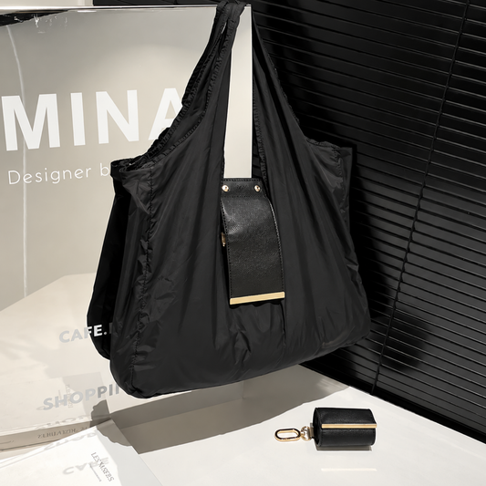 Foldable Shopping & Shoulder Tote Bag