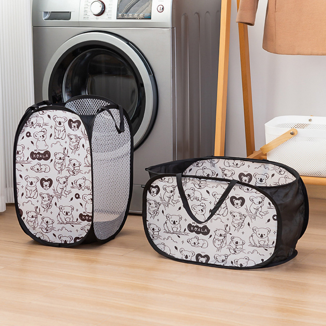 Foldable Laundry & Toy Storage Basket Set