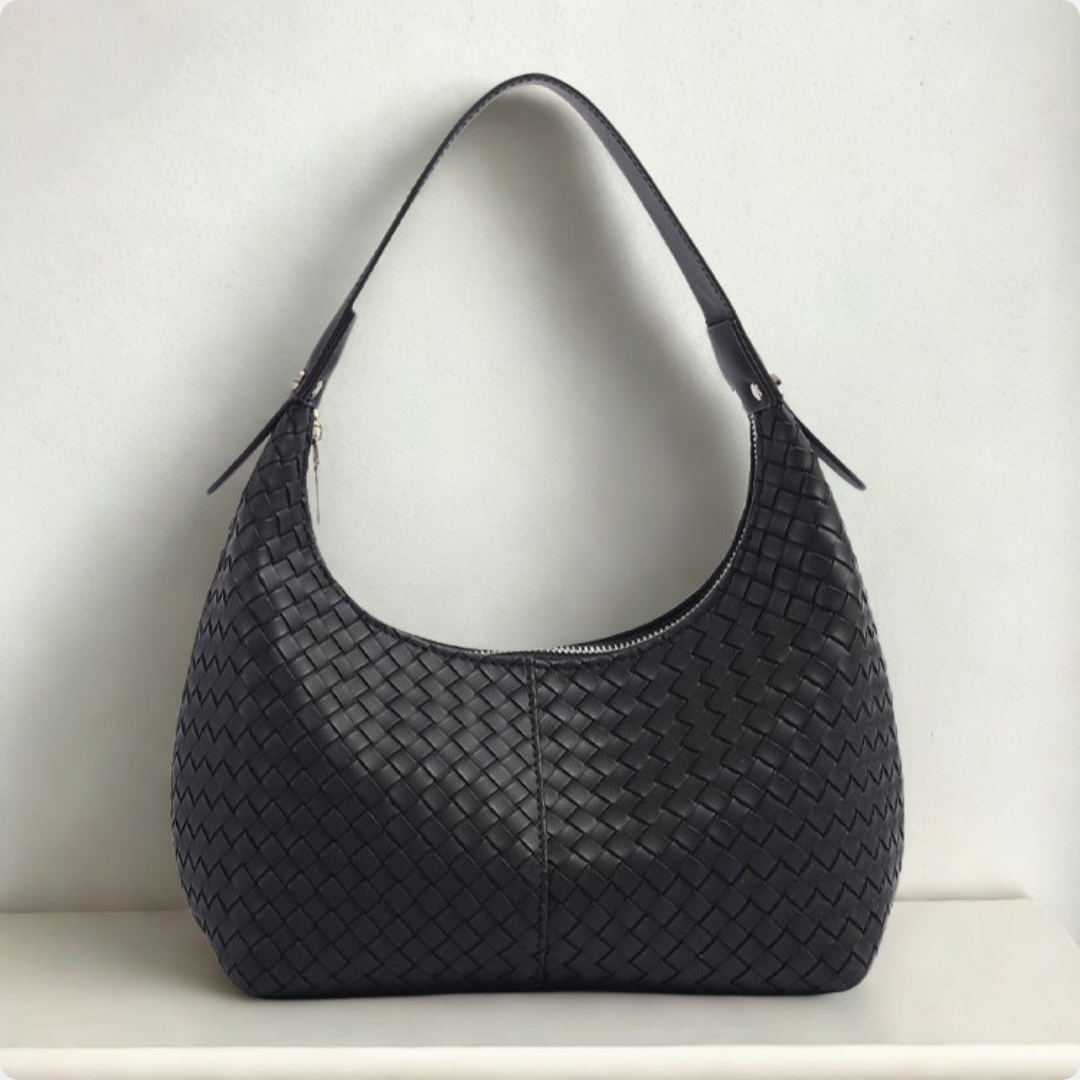 SoftShe Woven Shoulder Bag