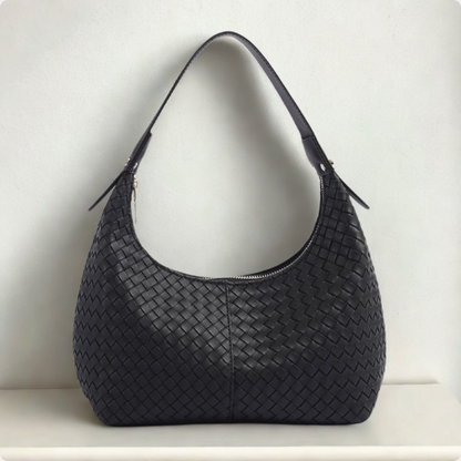 SoftShe Woven Shoulder Bag