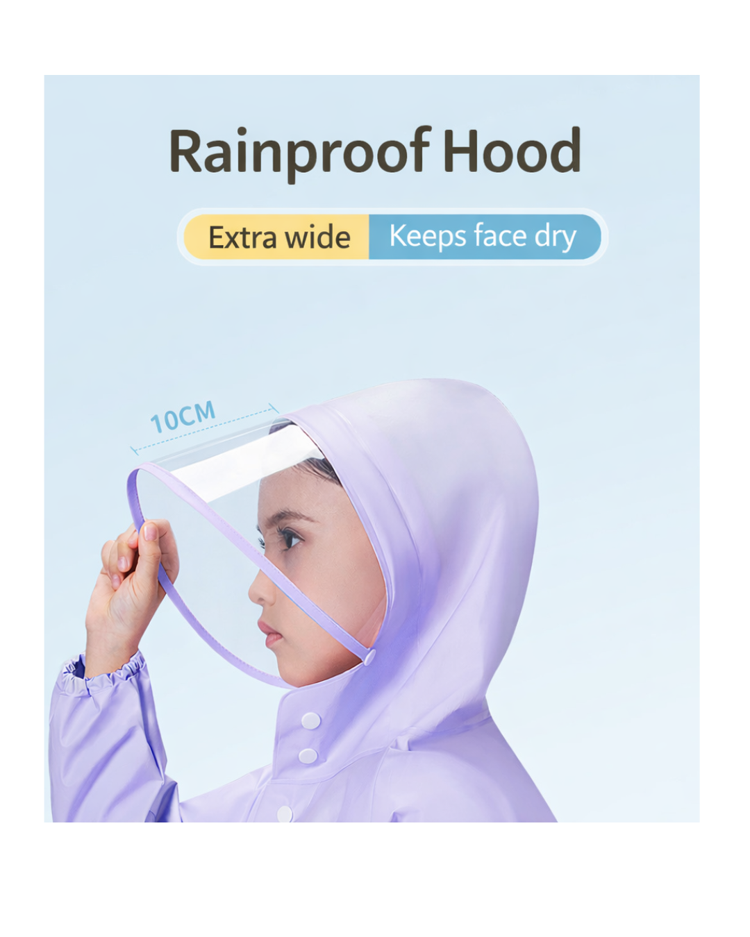Premium Kids Waterproof Raincoat with Backpack Cover & Reflective Safety – Hooded Cartoon Design for Children