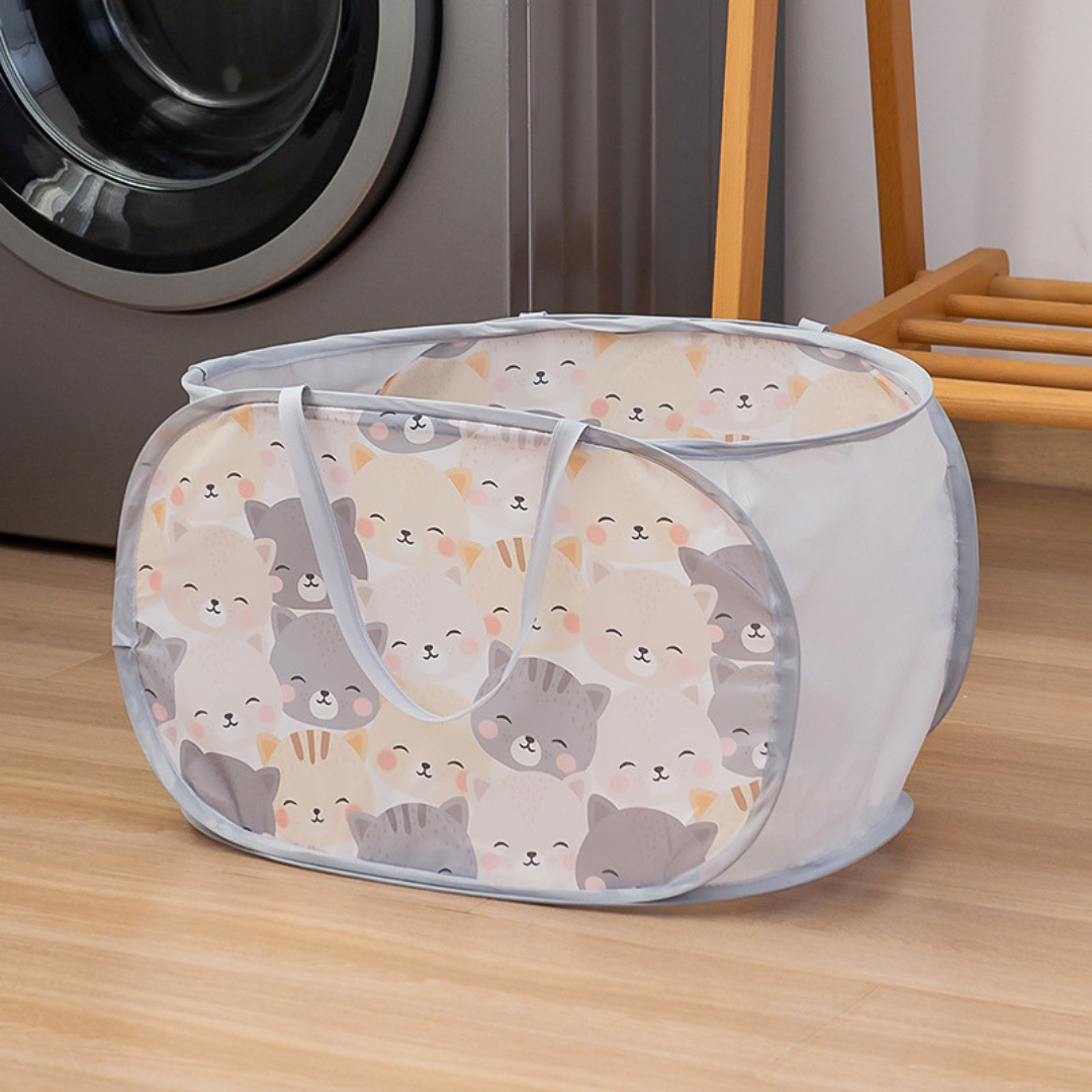 Foldable Laundry & Toy Storage Basket Set
