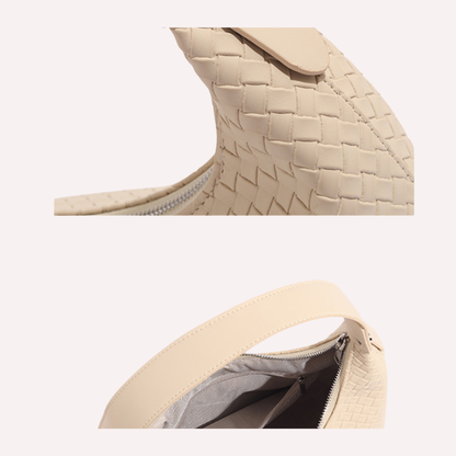SoftShe Woven Shoulder Bag