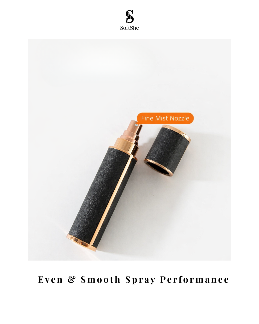 Luxury Refillable Perfume Atomizer Set – Black & White Duo (10ml ×2)