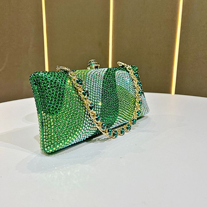 SoftShe Diamond Luxe Rhinestone Clutch