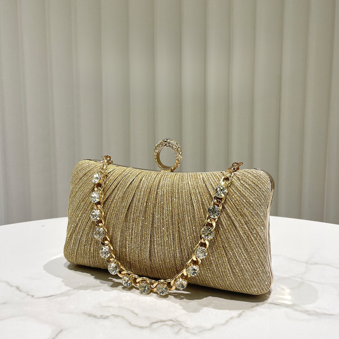 Lumière Rhinestone Clutch Bag