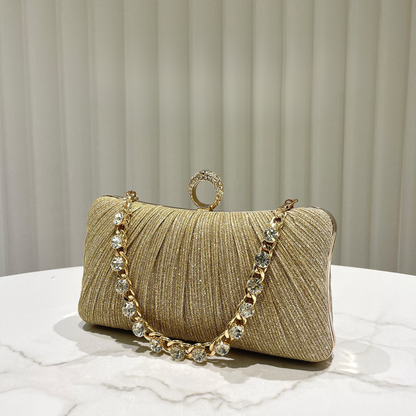 Lumière Rhinestone Clutch Bag