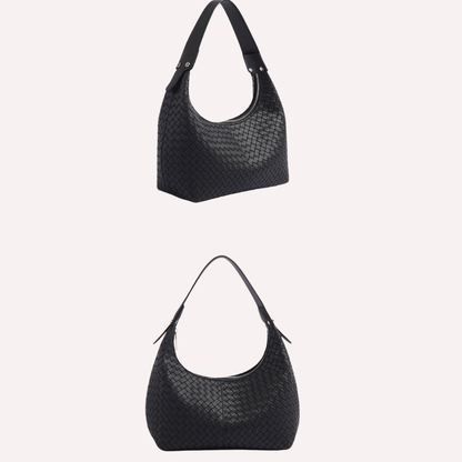 SoftShe Woven Shoulder Bag