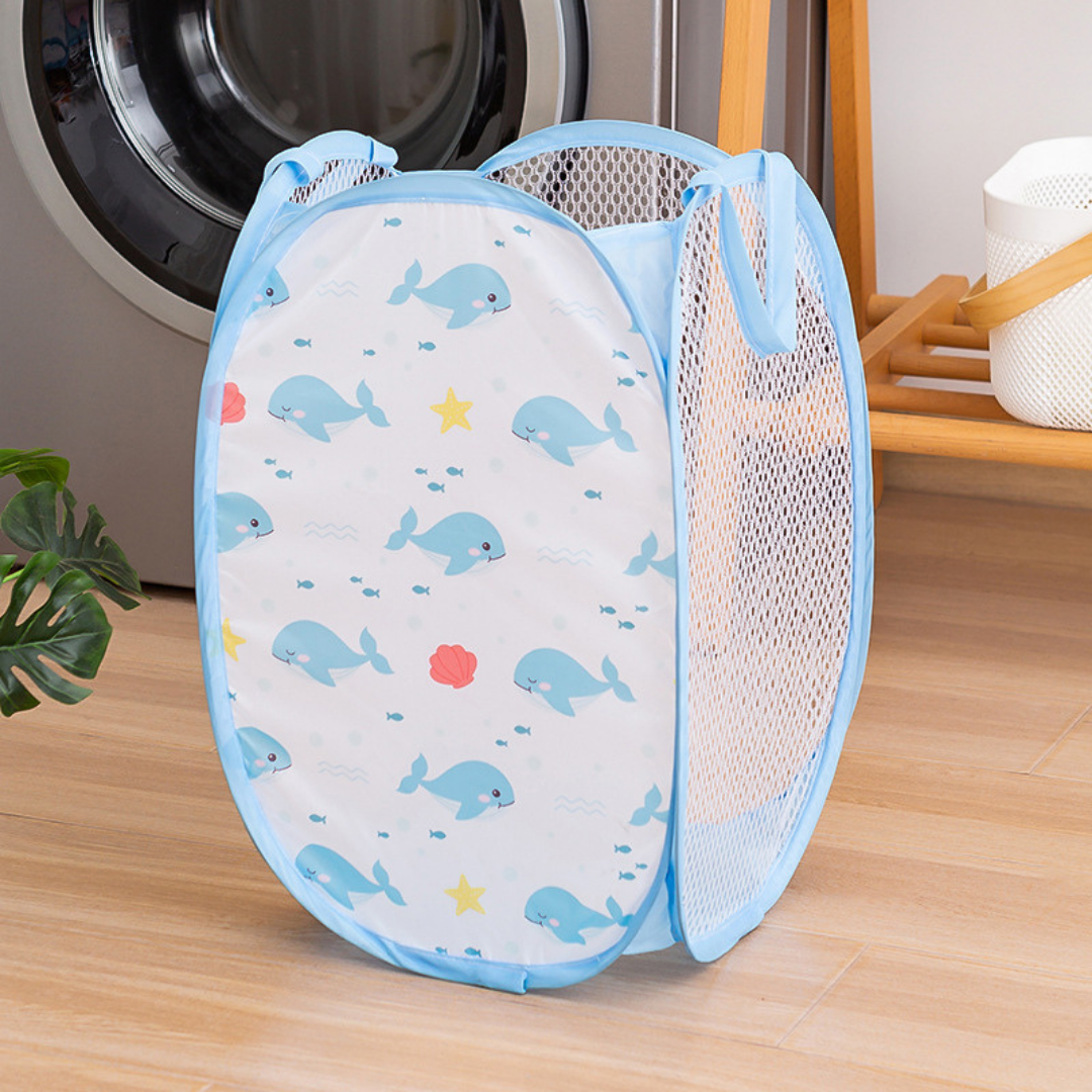 Foldable Laundry & Toy Storage Basket Set
