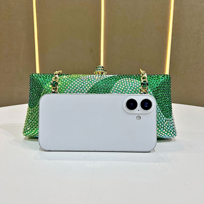 SoftShe Diamond Luxe Rhinestone Clutch