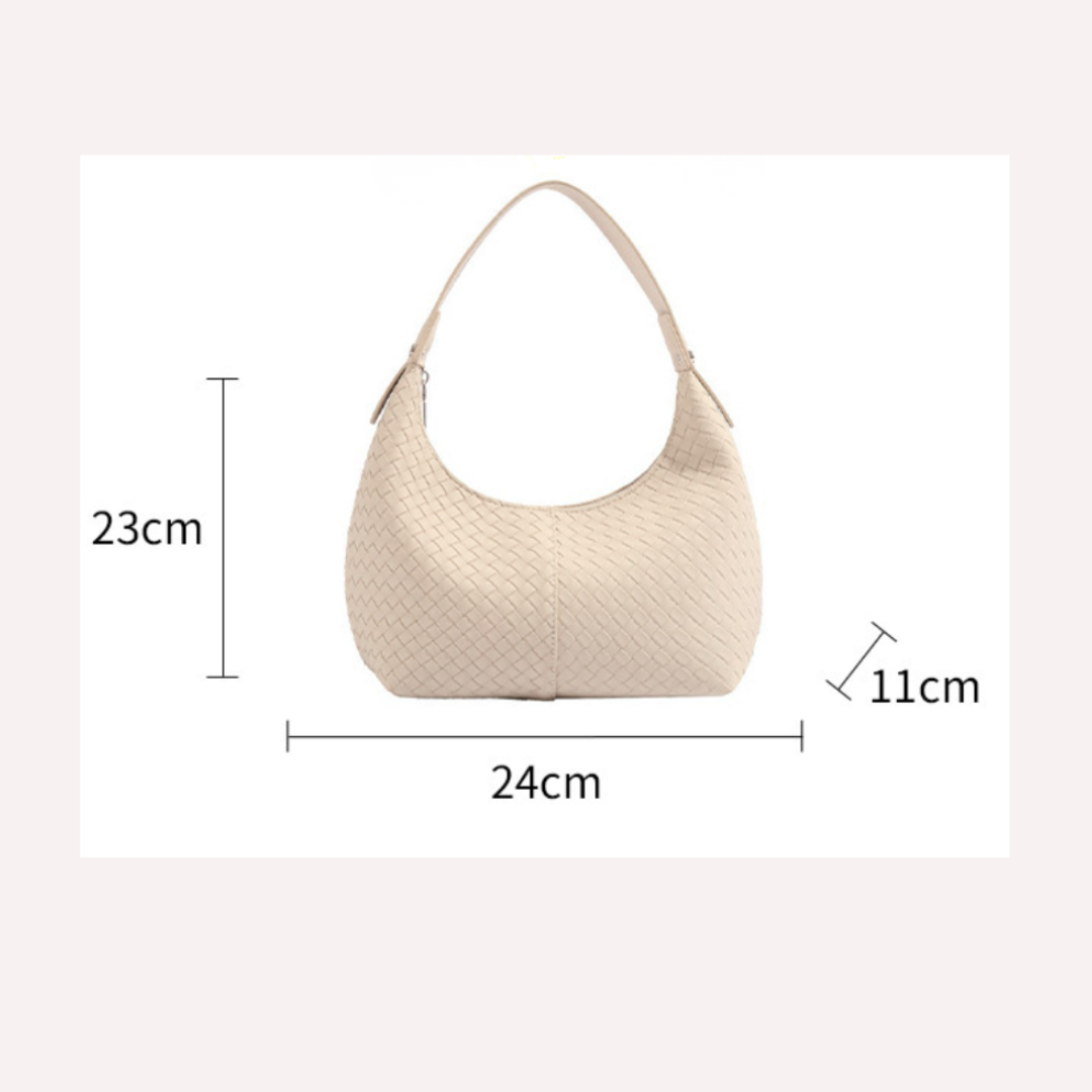SoftShe Woven Shoulder Bag