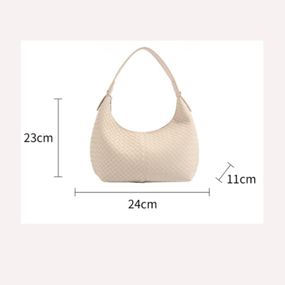 SoftShe Woven Shoulder Bag