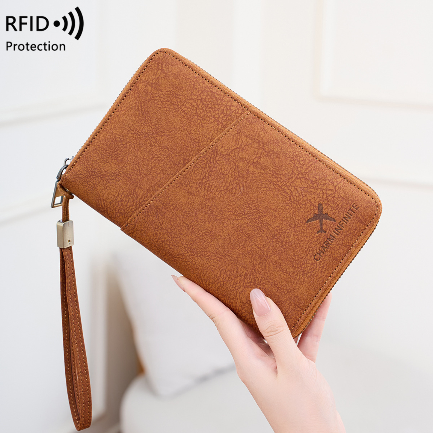 RFID Passport & Travel Document Organizer– Premium Multi-Passport & Card Wallet