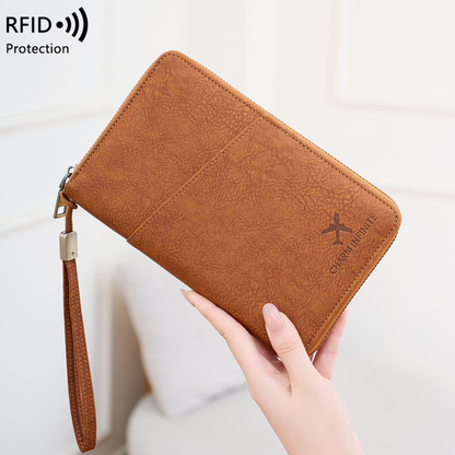 RFID Passport & Travel Document Organizer– Premium Multi-Passport & Card Wallet