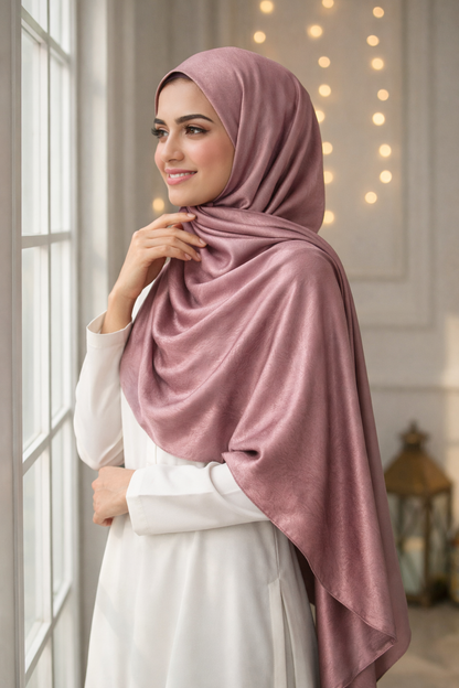 Premium Glossy Crinkle Satin Hijab