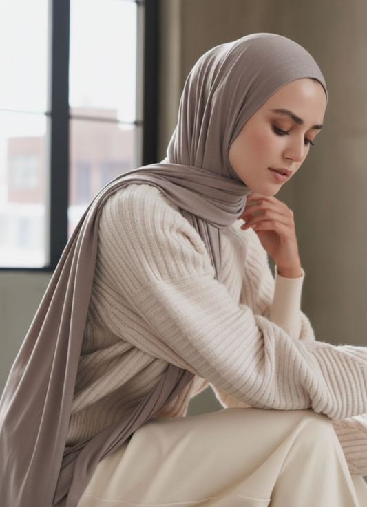 Mercerized Cotton Jersey Hijab