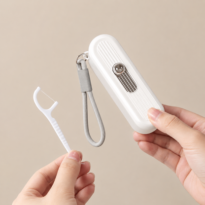 Automatic Dental Floss Pick Dispenser – 10 Floss Picks Included