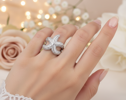 Starfish Sterling Silver Ring