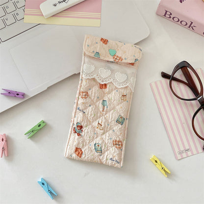 Quilted Eyeglasses Case for Women & Girls