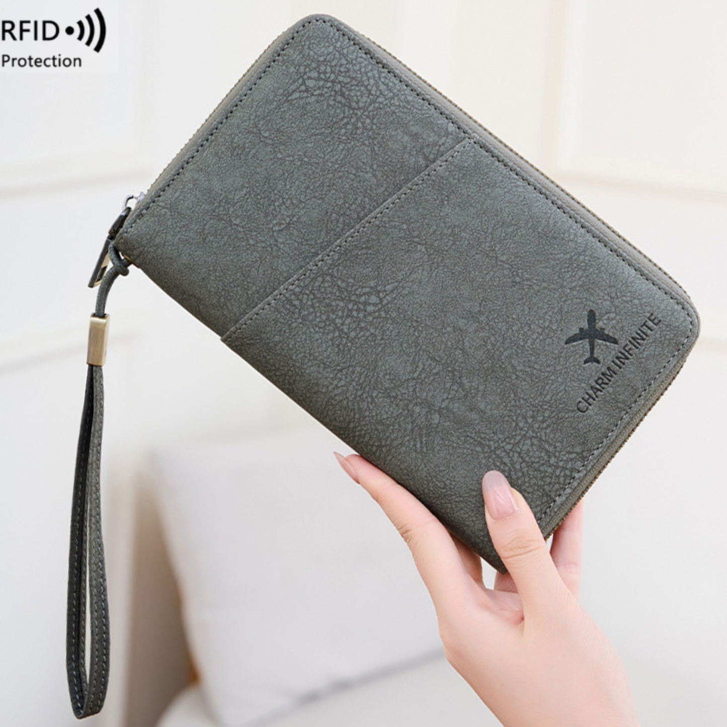 RFID Passport & Travel Document Organizer– Premium Multi-Passport & Card Wallet