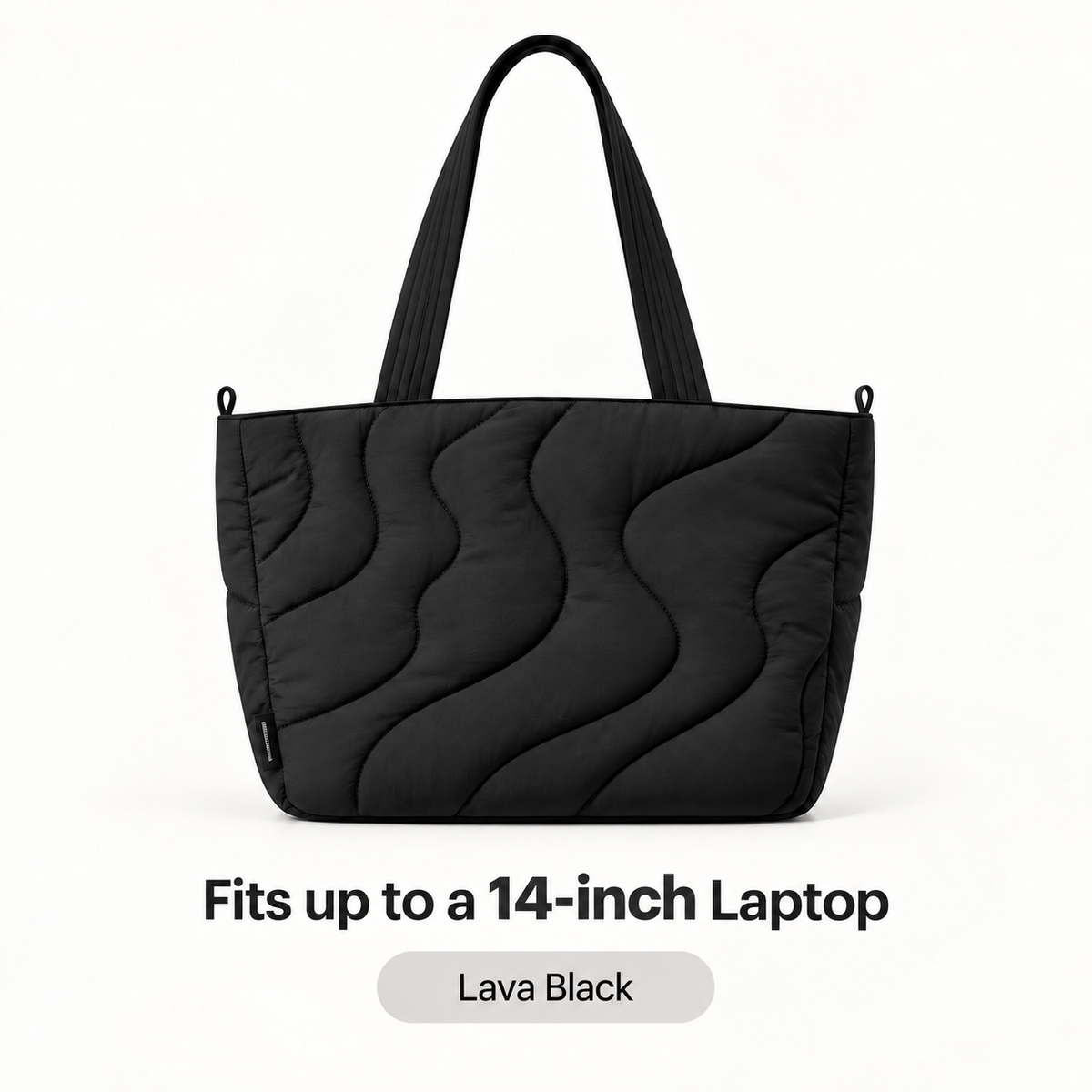 Premium Wave Quilted Puffer Tote Bag
