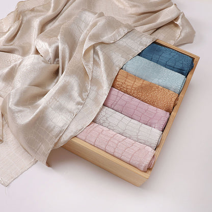 Malaysian-style Satin Jacquard Hijab