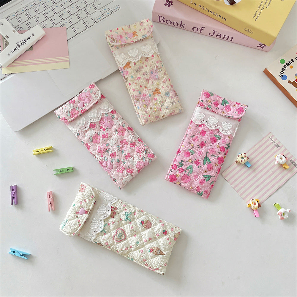 Quilted Eyeglasses Case for Women & Girls