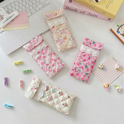 Quilted Eyeglasses Case for Women & Girls