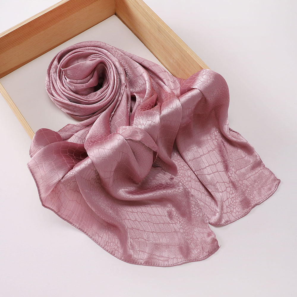 Malaysian-style Satin Jacquard Hijab