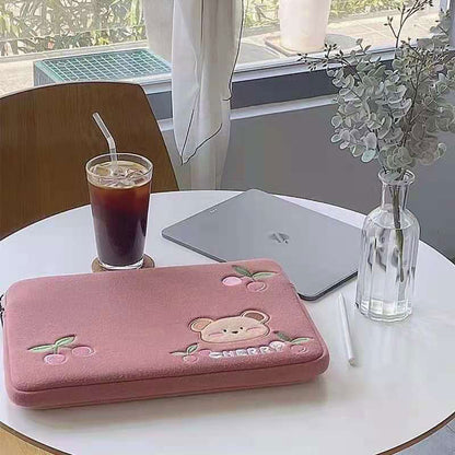 Cute Padded Cherry Laptop Sleeve