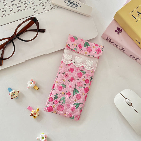 Quilted Eyeglasses Case for Women & Girls