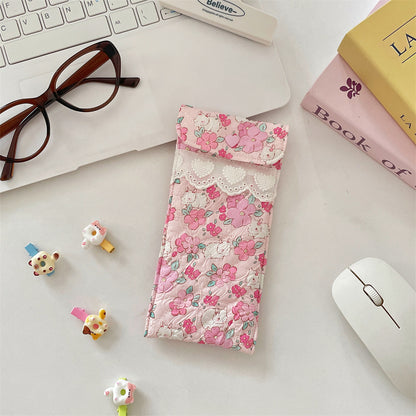 Quilted Eyeglasses Case for Women & Girls