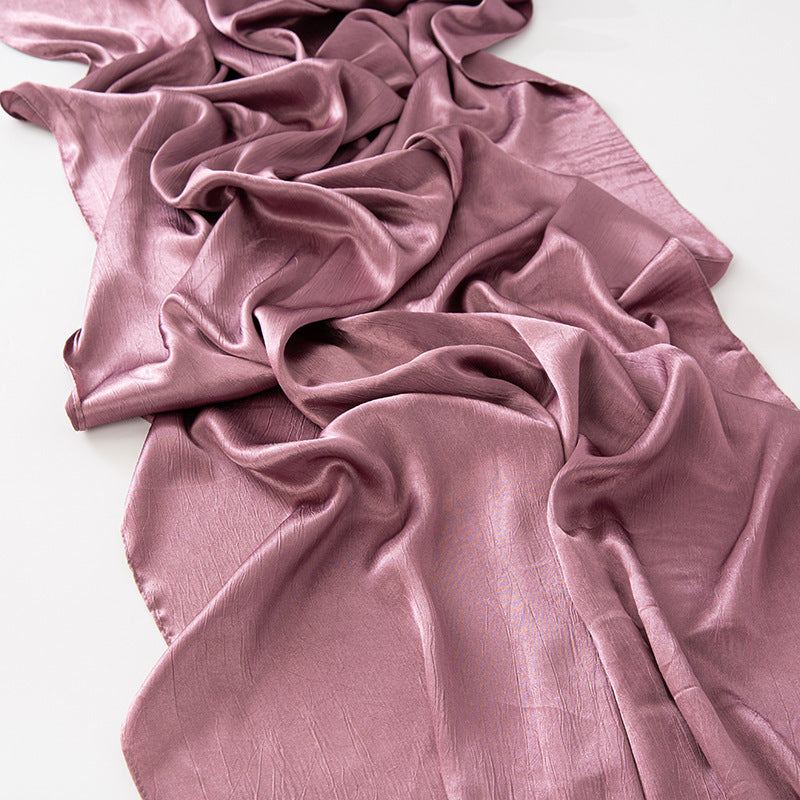 Premium Glossy Crinkle Satin Hijab