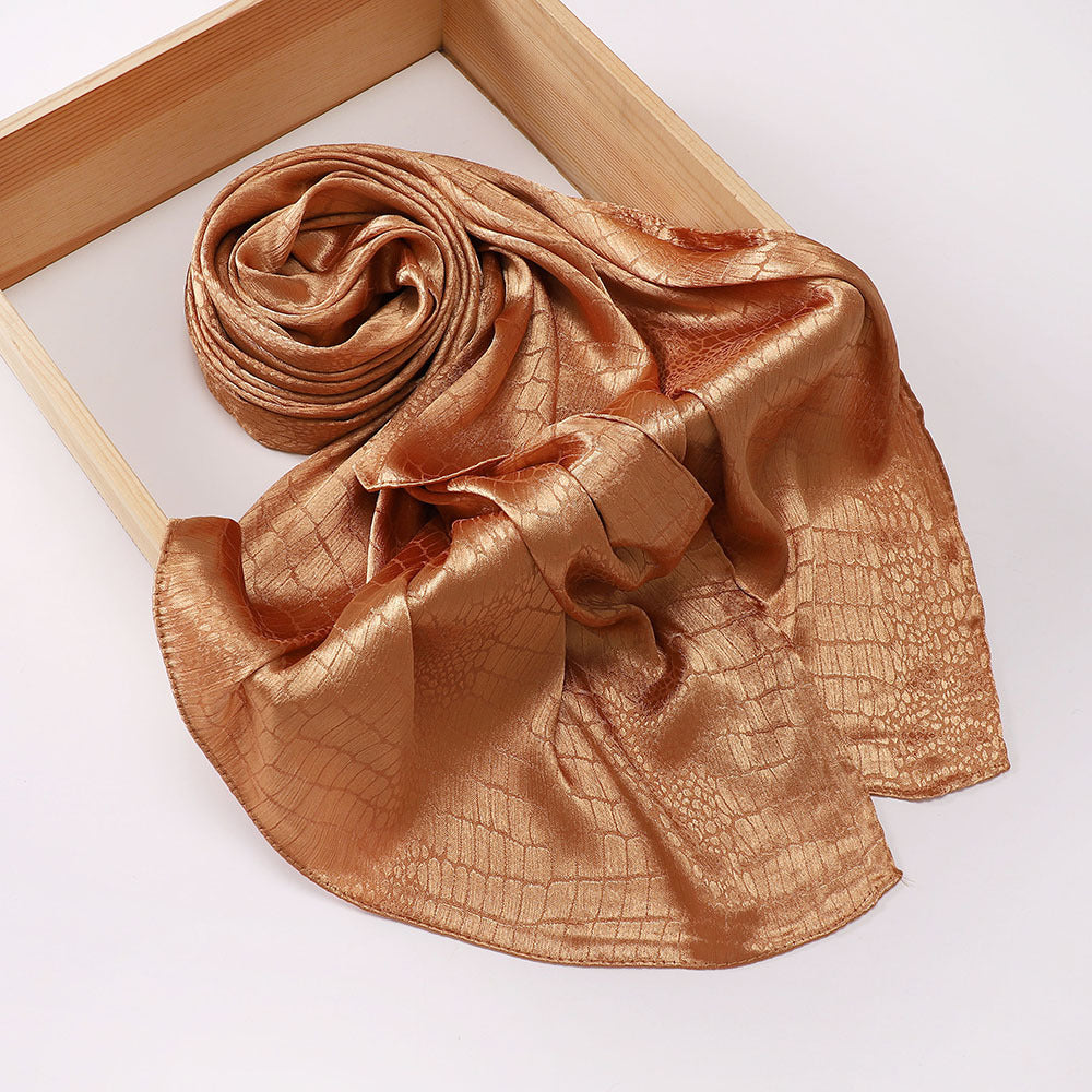 Malaysian-style Satin Jacquard Hijab